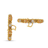 Royal Gold-Plated Beaded Bangles