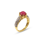 Radiant Ruby Solitaire Ring
