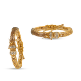 Intricate Gold-Plated Designer Bangles