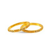 Intricately Designed Gold-Plated Bangles