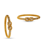 Elegant Gold-Plated Bangle Set