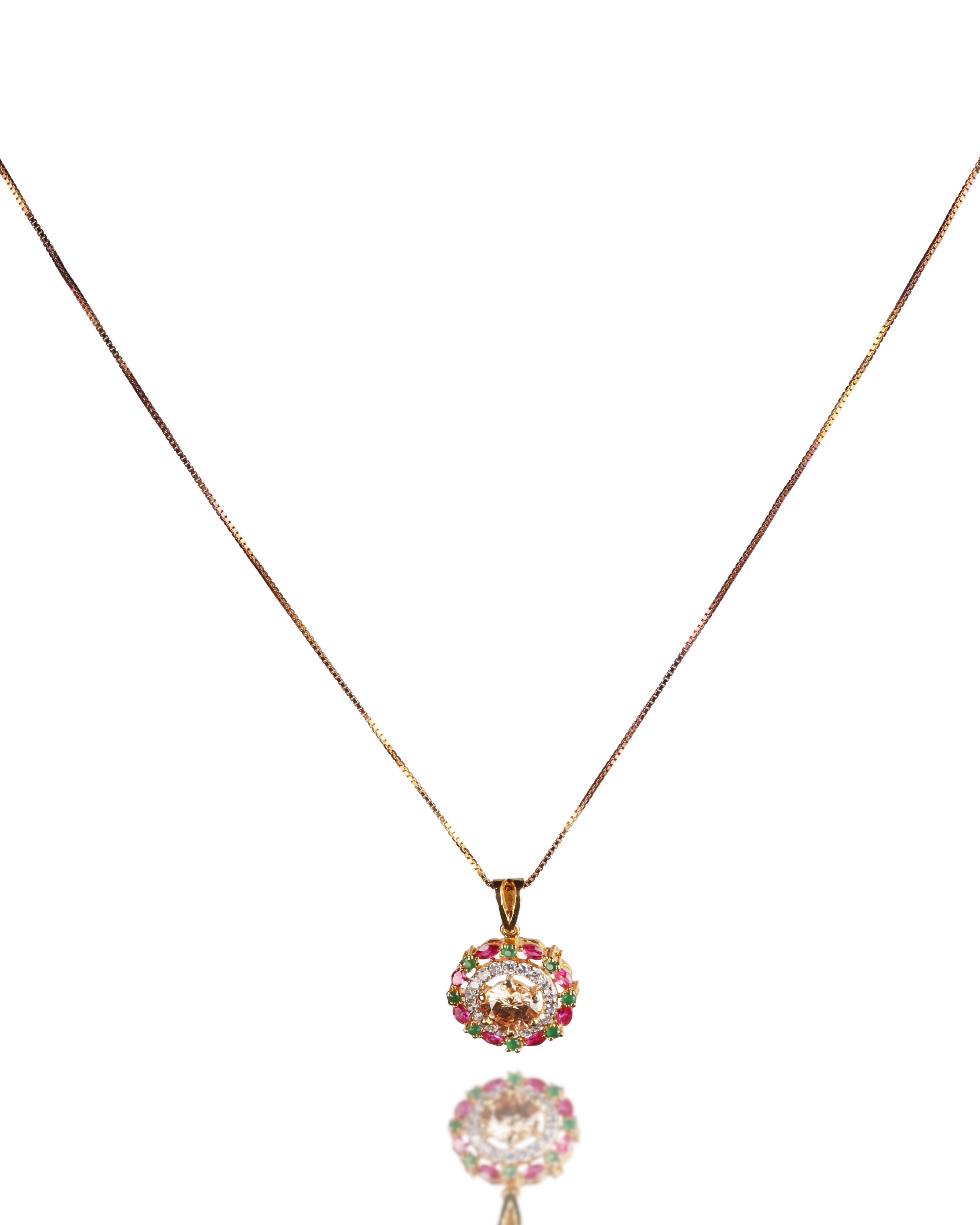 Multicolor Gemstone Pendant