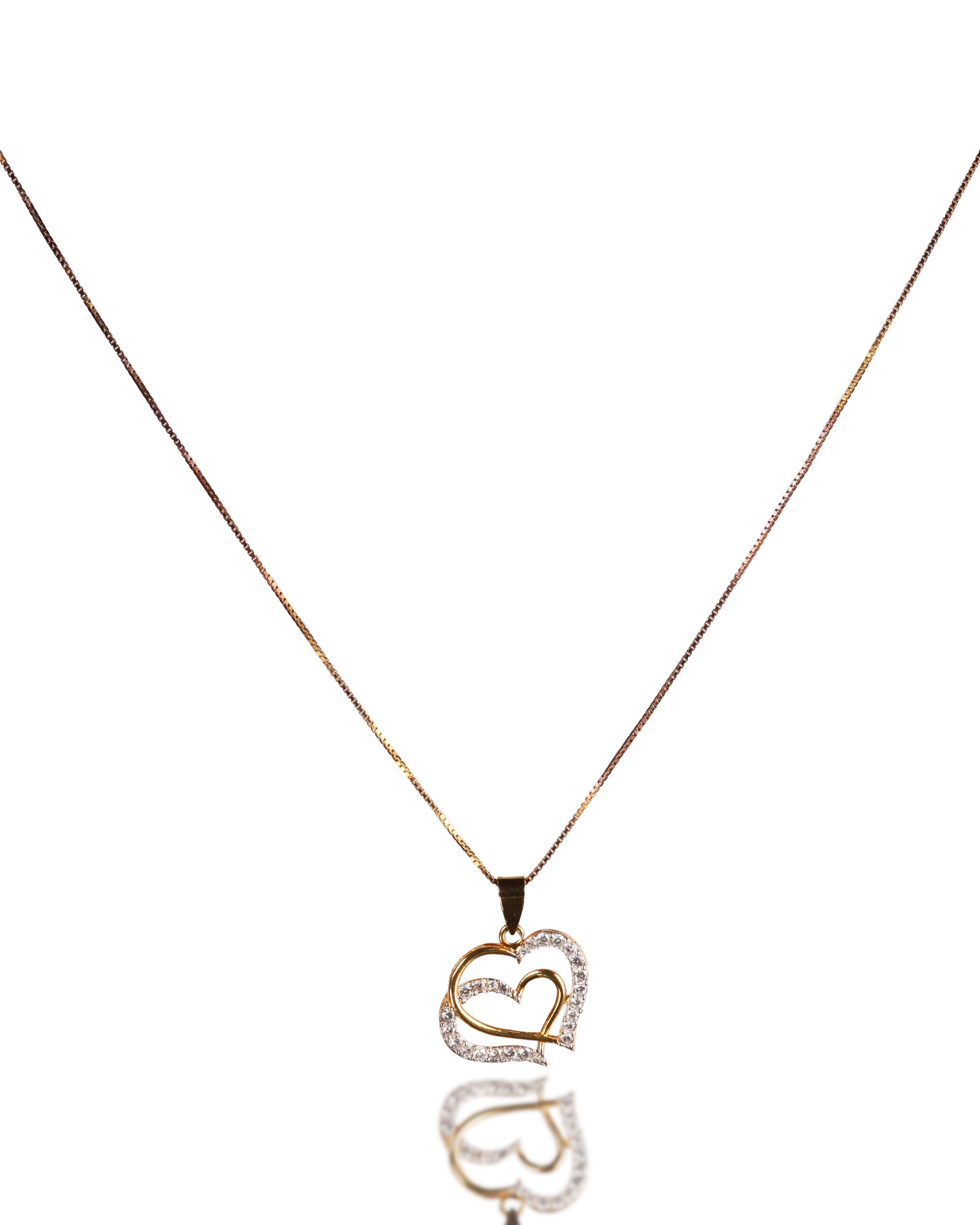 Double Heart Jewelry Set