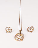 Double Heart Jewelry Set