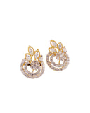 Rose Gold Leaf Drop Earrings