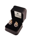 Rose Gold Leaf Drop Earrings