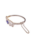 Silver Bracelet with Emerald Stone