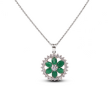 Emerald Blossom Pendant