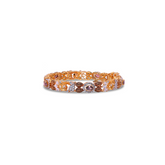 Royal Amethyst & Zircon Vintage Bangle