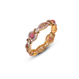 Scarlet Radiance Red & White Zircon Bangle