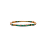 Serene Emerald Green Zircon Bangle