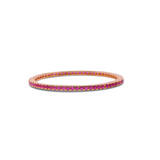 Radiant Ruby Red Zircon Bangle