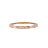 Elegant Pearl & Gold Bangle