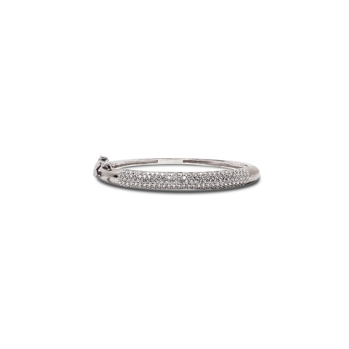 Radiant Gleam White Zircon Bangle