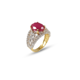 Gold Plated Ruby Ring