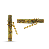 Elegant Gold-Plated Stone-Studded Bangles