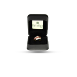 Exquisite Diamond & Ruby Crossover Band Ring