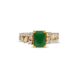 Gold Plated Emerald Ring
