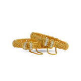 Intricate Gold-Plated Designer Bangles