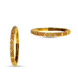 Intricately Designed Gold-Plated Bangles