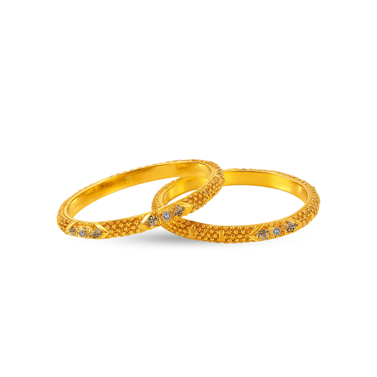 Intricately Designed Gold-Plated Bangles