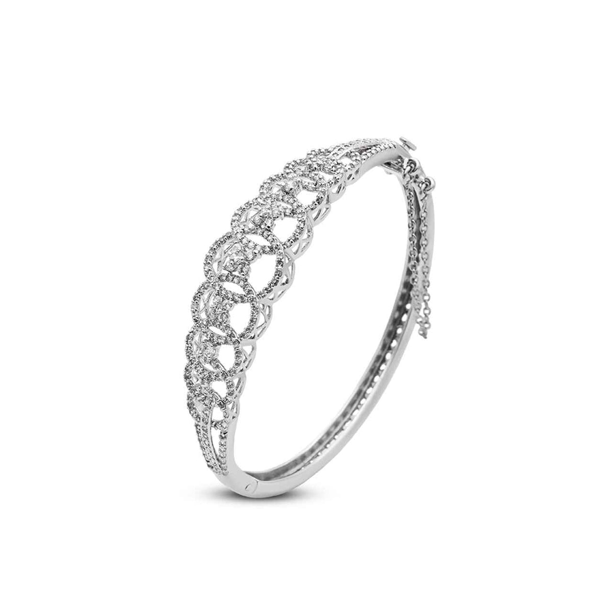 Dazzling Bracelet with zircons in 925 Silver with Rhodium plating