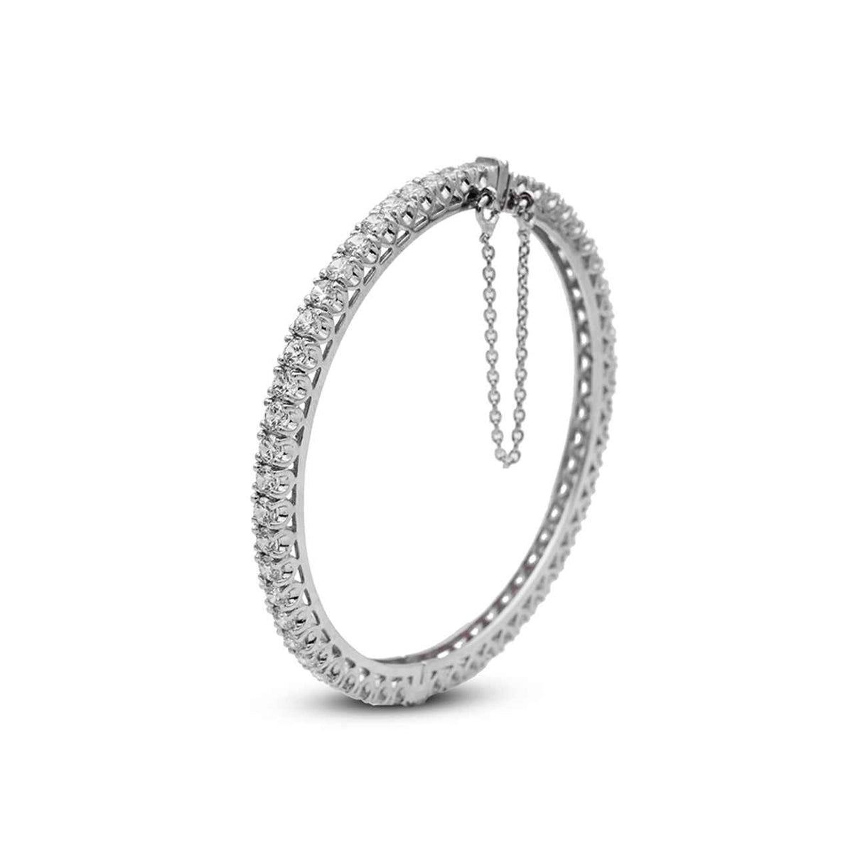 Luxurious Bracelet with zircons in 925 Silver with Rhodium plating