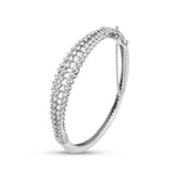 Luxurious Bracelet with zircons in 925 Silver with Rhodium plating