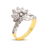 Floral Silver Ring