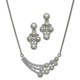 Rhodium Plated Half Set