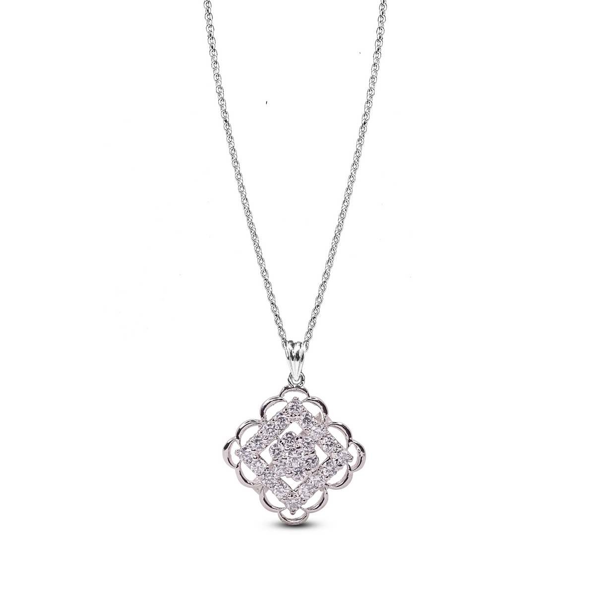 Lattice Sparkle Pendant