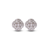 Clustered Zircon Blossom Earrings