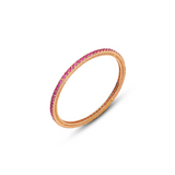 Radiant Ruby Red Zircon Bangle