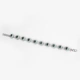 Emerald Sparkle White & Green Zircon Bracelet