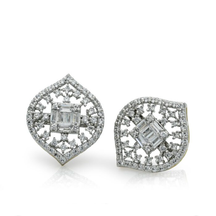 Rhodium Plated Earrings