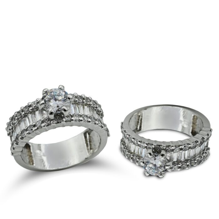 Rhodium plated Ring