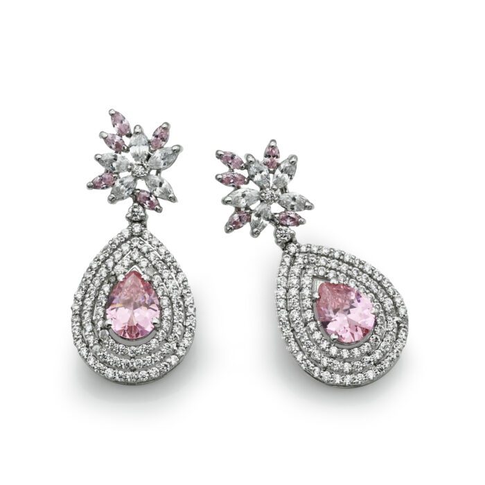 Rhodium Plated Earrings