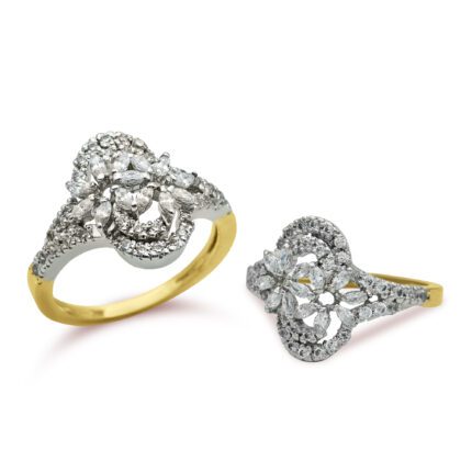 Rhodium & Gold Plated Ring