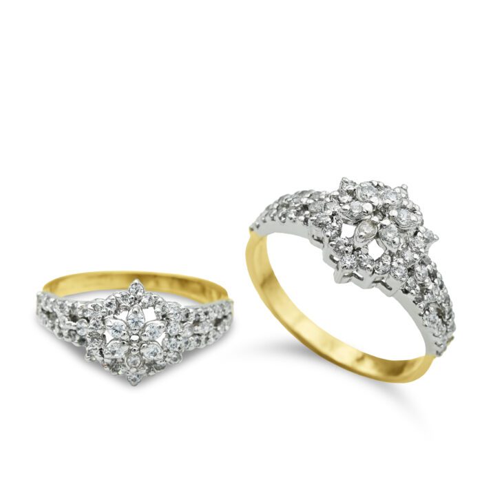 Rhodium & Gold Plated Ring