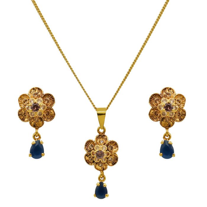 Gold Plated Pendant Set