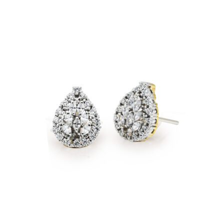 Dazzling Tops with zircons in 925 Silver with Rhodium plating